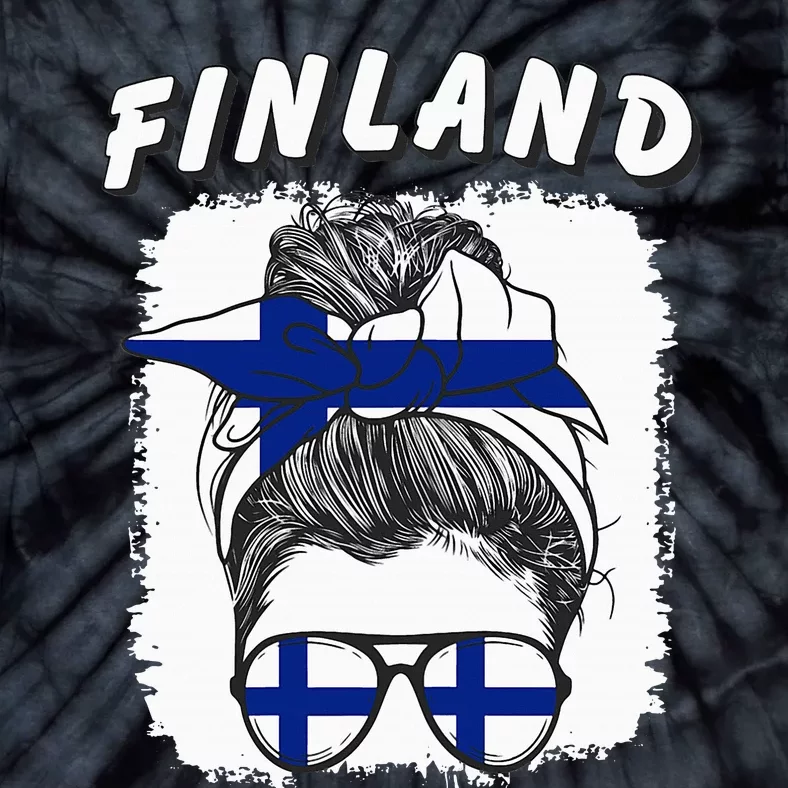 Finland  Finnish Girl Finland Flag Suomi Tie-Dye T-Shirt