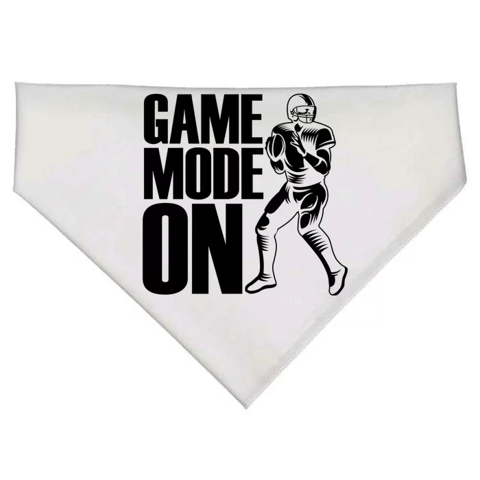 Funny Footballer Game Mode On American Football Player Cool Gift USA-Made Doggie Bandana