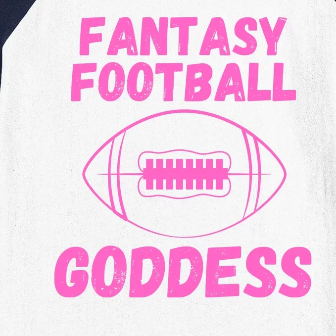 Fantasy Football Goddess, Funny Fantasy Football Funny Draft Baseball Sleeve Shirt