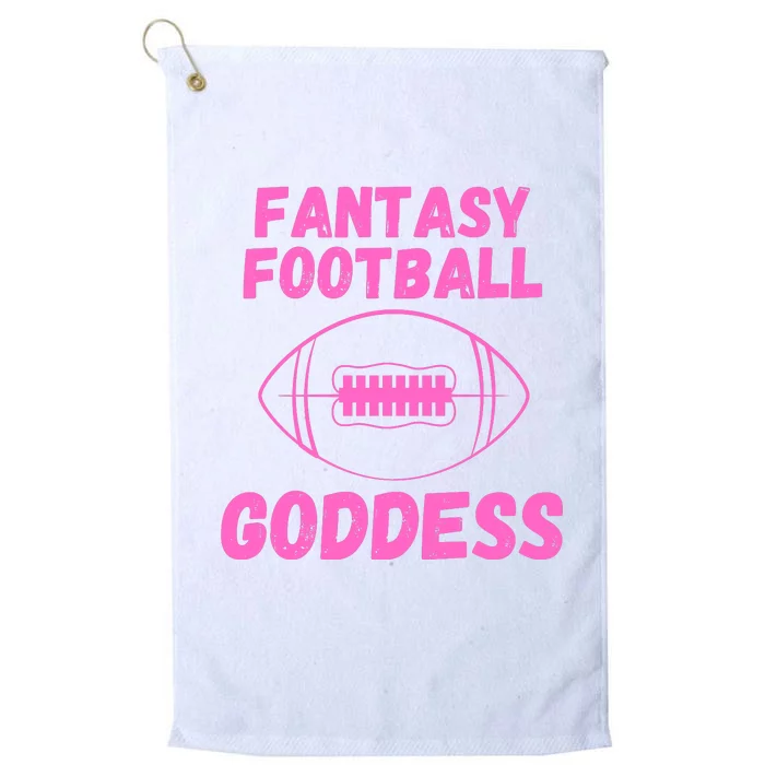 Fantasy Football Goddess, Funny Fantasy Football Funny Draft Platinum Collection Golf Towel