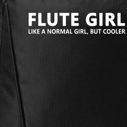 Funny Flute Girl Music Flute Girl City Backpack