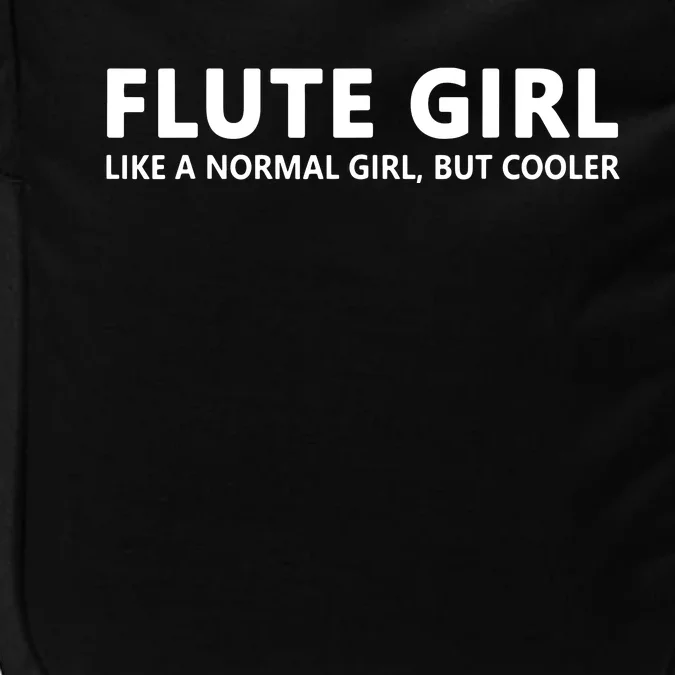 Funny Flute Girl Music Flute Girl Impact Tech Backpack