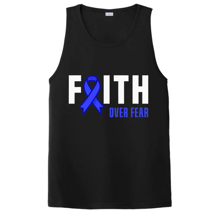 Faith Fear God ALS Warrior ALS Fighter ALS Awareness Performance Tank