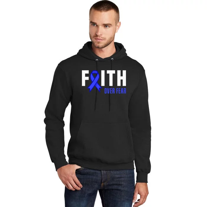 Faith Fear God ALS Warrior ALS Fighter ALS Awareness Tall Hoodie