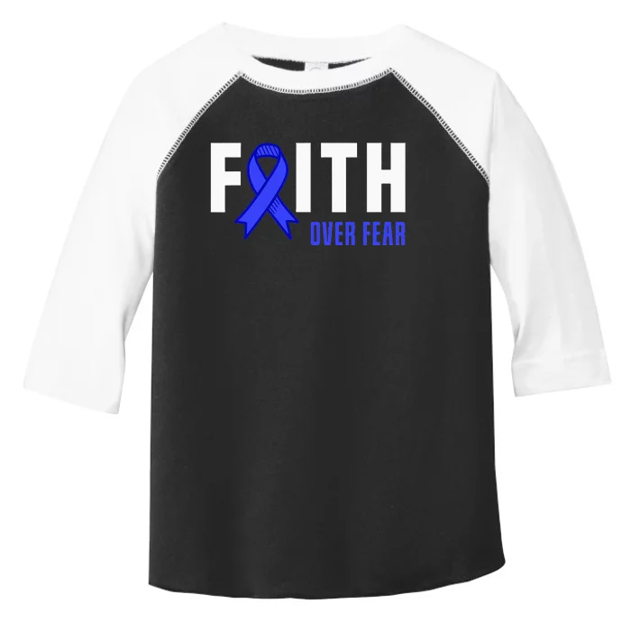 Faith Fear God ALS Warrior ALS Fighter ALS Awareness Toddler Fine Jersey T-Shirt