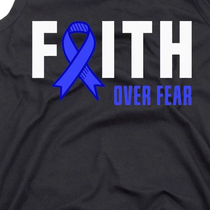 Faith Fear God ALS Warrior ALS Fighter ALS Awareness Tank Top