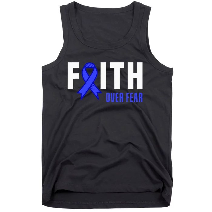 Faith Fear God ALS Warrior ALS Fighter ALS Awareness Tank Top