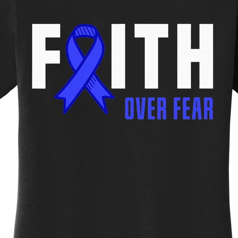 Faith Fear God ALS Warrior ALS Fighter ALS Awareness Women's T-Shirt