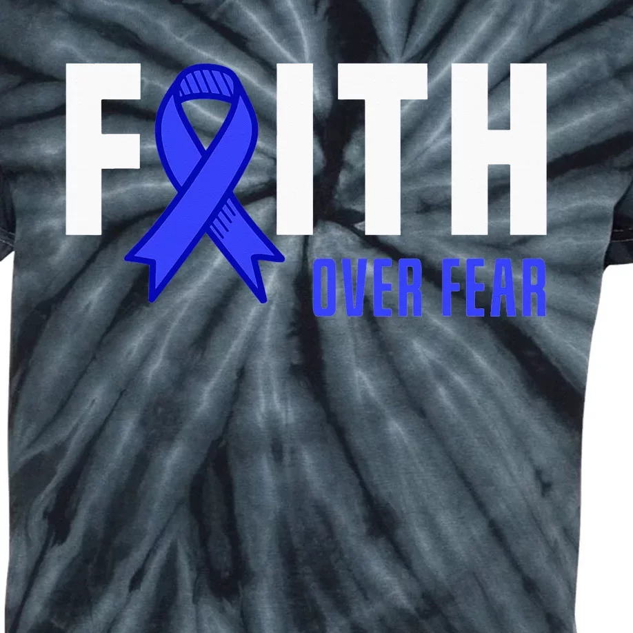 Faith Fear God ALS Warrior ALS Fighter ALS Awareness Kids Tie-Dye T-Shirt