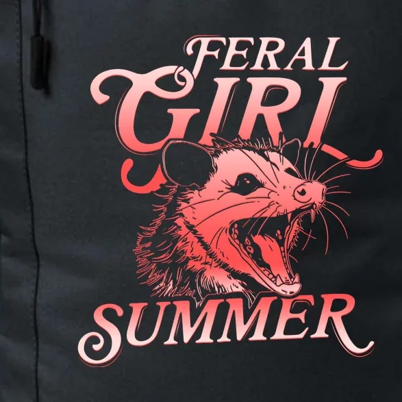 Funny Feral Girl Summer Opossum Daily Commute Backpack