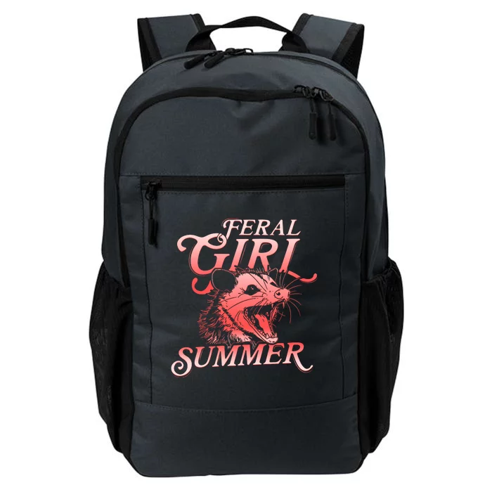 Funny Feral Girl Summer Opossum Daily Commute Backpack