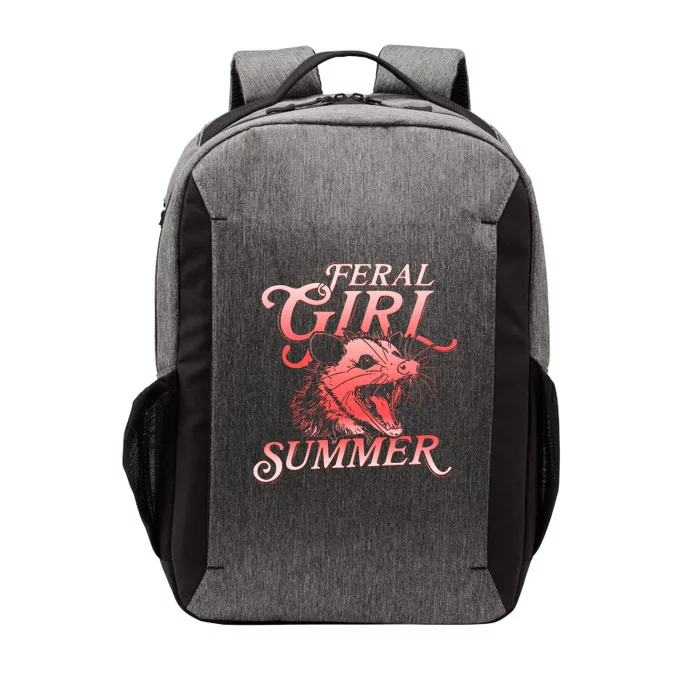 Funny Feral Girl Summer Opossum Vector Backpack