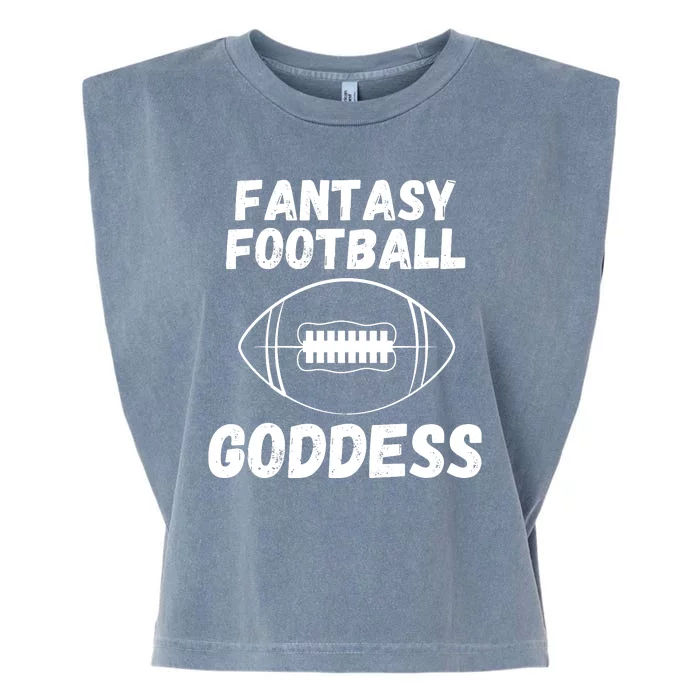 Fantasy Football Guru, The Fantasy Football Goddess Is Here Garment-Dyed Women's Muscle Tee