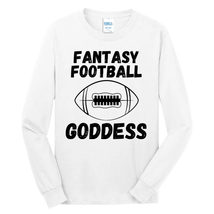 Fantasy Football Guru, The Fantasy Football Goddess Is Here Tall Long Sleeve T-Shirt