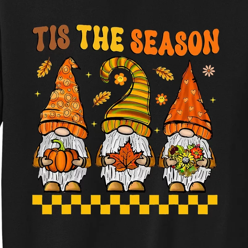 Festive Fall Gnomes Celebrate Thanksgiving with Style Tall Sweatshirt