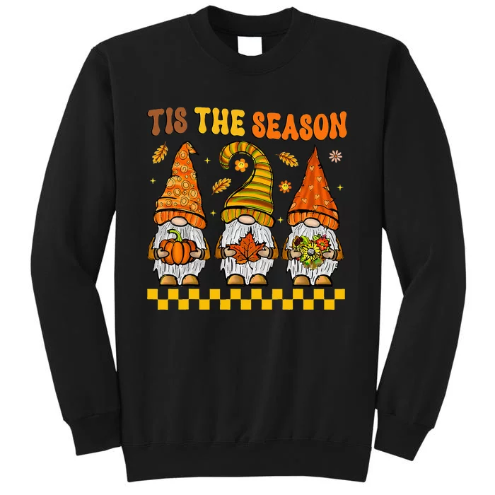 Festive Fall Gnomes Celebrate Thanksgiving with Style Tall Sweatshirt