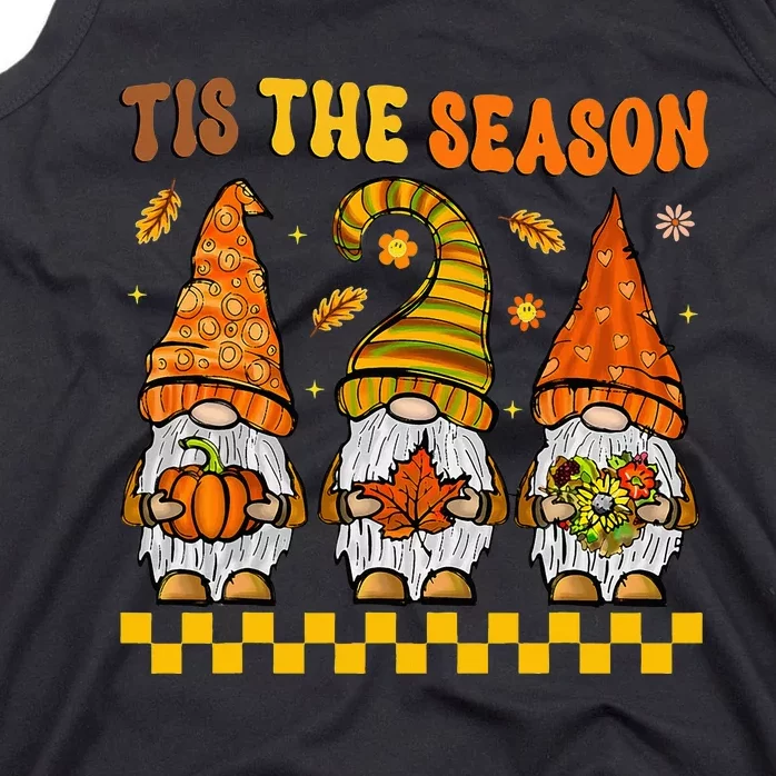 Festive Fall Gnomes Celebrate Thanksgiving with Style Tank Top