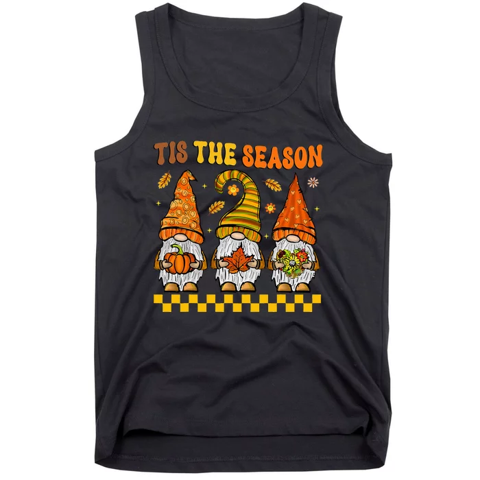 Festive Fall Gnomes Celebrate Thanksgiving with Style Tank Top