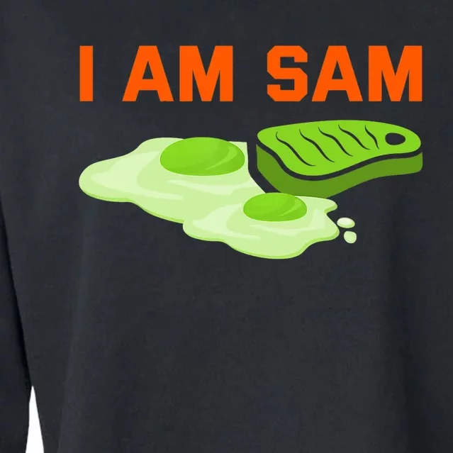 Funny Fried Green Ham And Eggs Days I Am Sam Cropped Pullover Crew