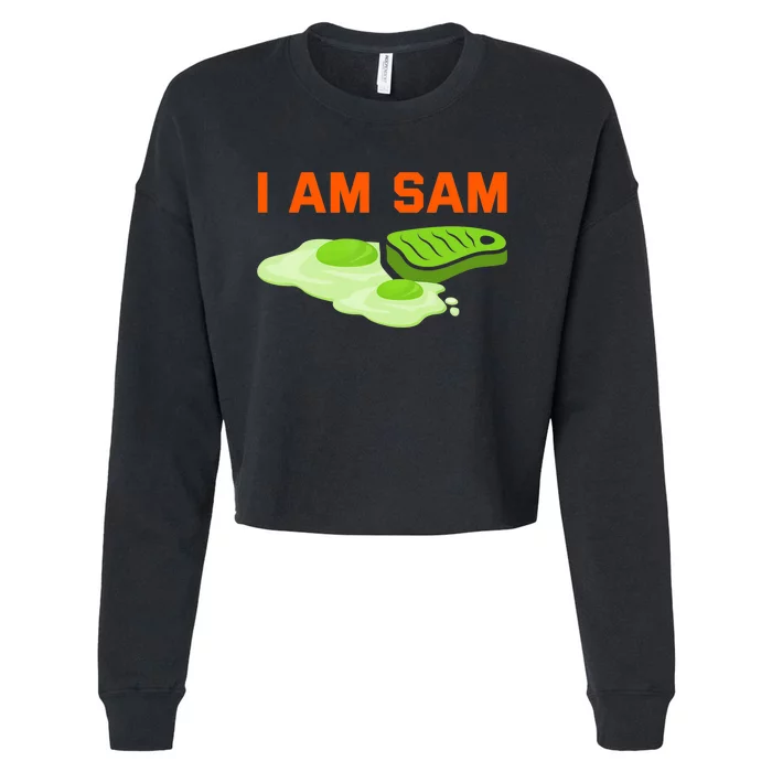 Funny Fried Green Ham And Eggs Days I Am Sam Cropped Pullover Crew