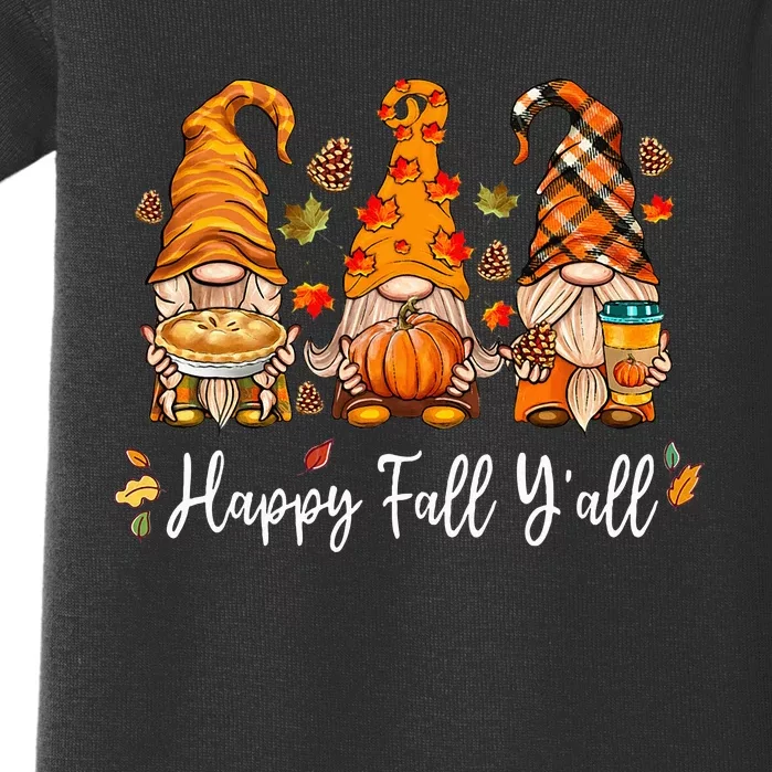 Festive Fall Gnome Pumpkin Truck Autumn Thanksgiving Baby Bodysuit