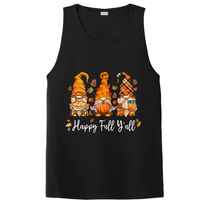 Festive Fall Gnome Pumpkin Truck Autumn Thanksgiving Performance Tank