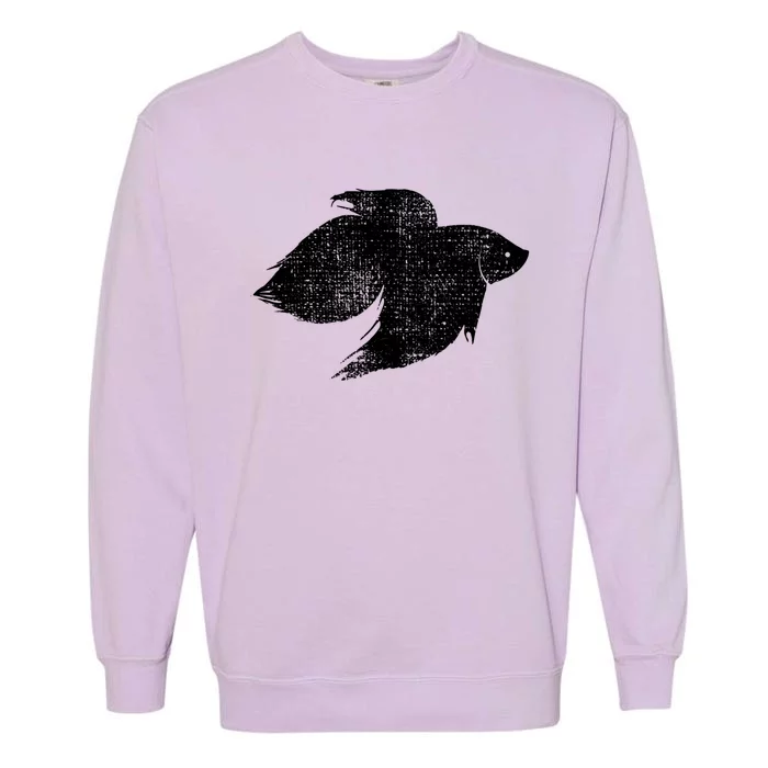 Fish Funny Gift Garment-Dyed Sweatshirt