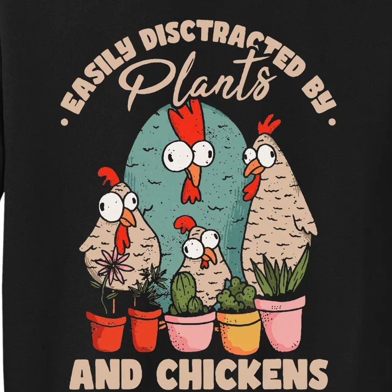 Funny Farming Gardening Plant Garden Chicken Plants Sweatshirt