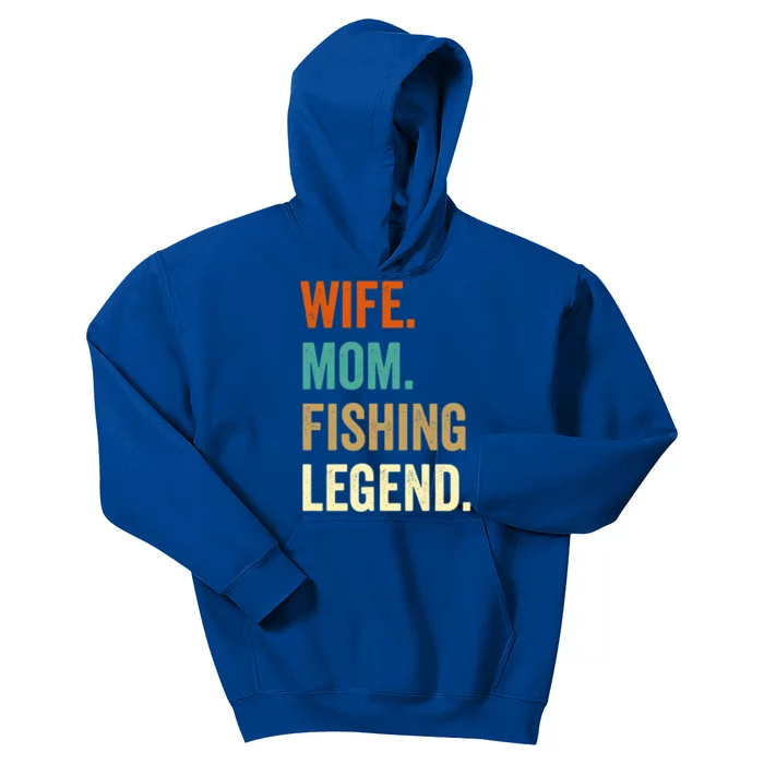 Fishing Funny Gift For Wife Mom Gift Gift Kids Hoodie