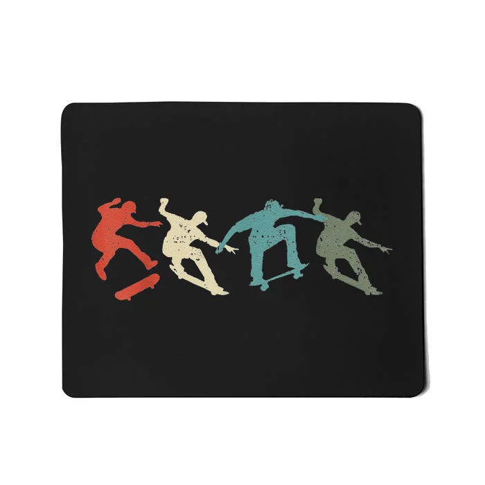 Funny Funny Gift Skateboard Skateboarding Retro Gift For Skateboarders Gift Mousepad