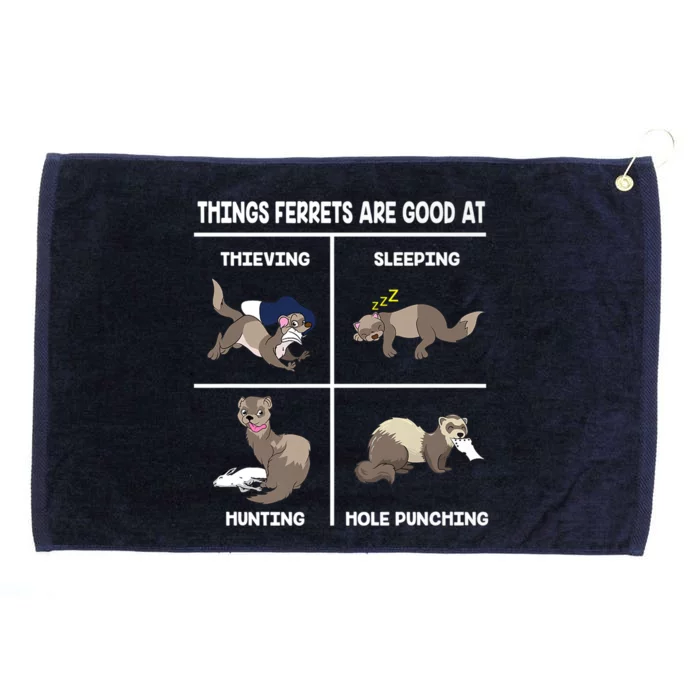 Ferret Ferret Gift Ideas Great Gift Grommeted Golf Towel