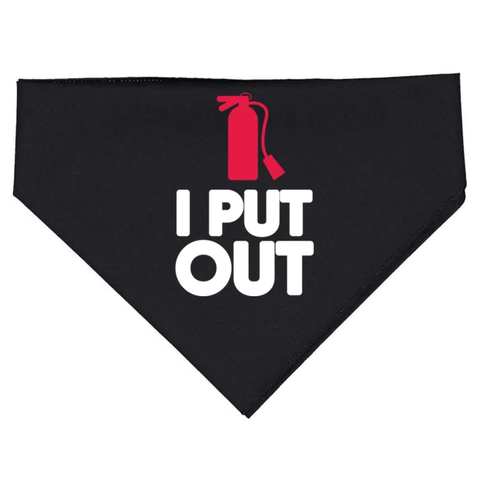 Funny Fire Gifcool Gift I Put Out Gift USA-Made Doggie Bandana