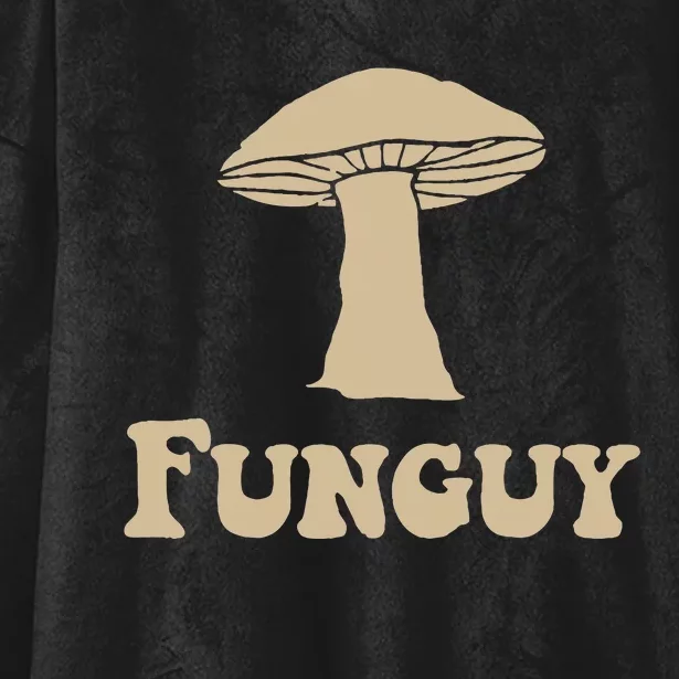 Fungi Fun Guy Funny Mushroom Lover Hooded Wearable Blanket