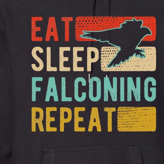 Falconry Falcon Hawk Clothes Peregrine Falcon Premium Hoodie