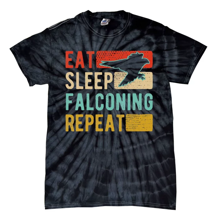 Falconry Falcon Hawk Clothes Peregrine Falcon Tie-Dye T-Shirt