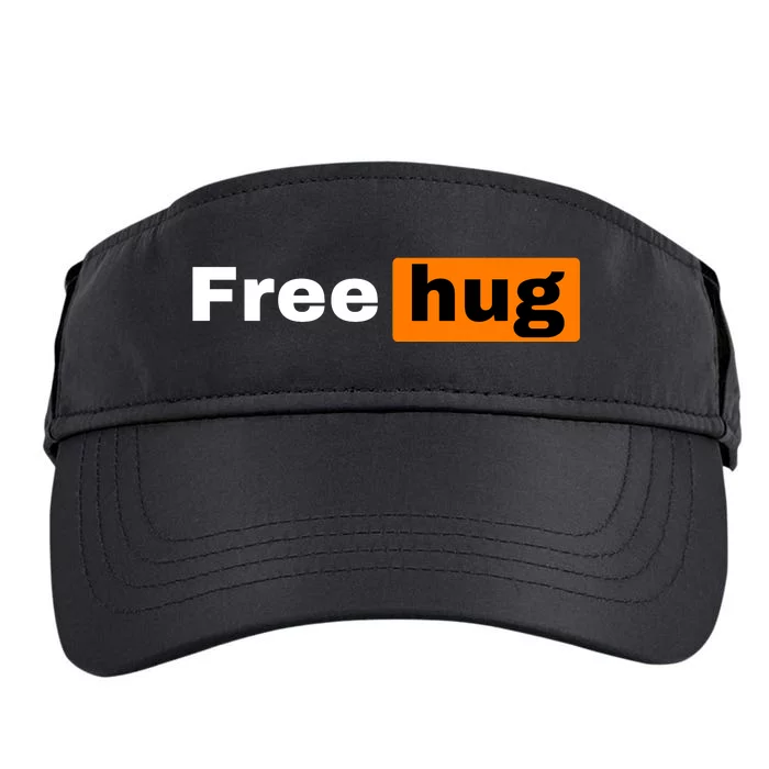 Funny Free Hug Logo Meme Adult Drive Performance Visor