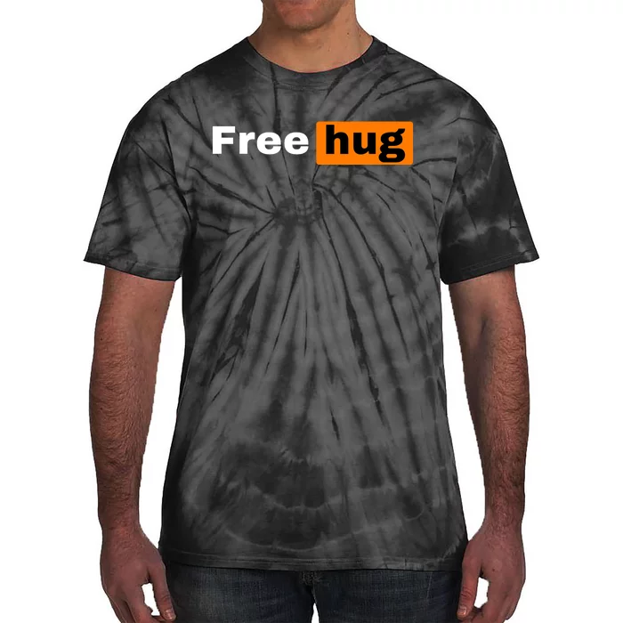 Funny Free Hug Logo Meme Tie-Dye T-Shirt