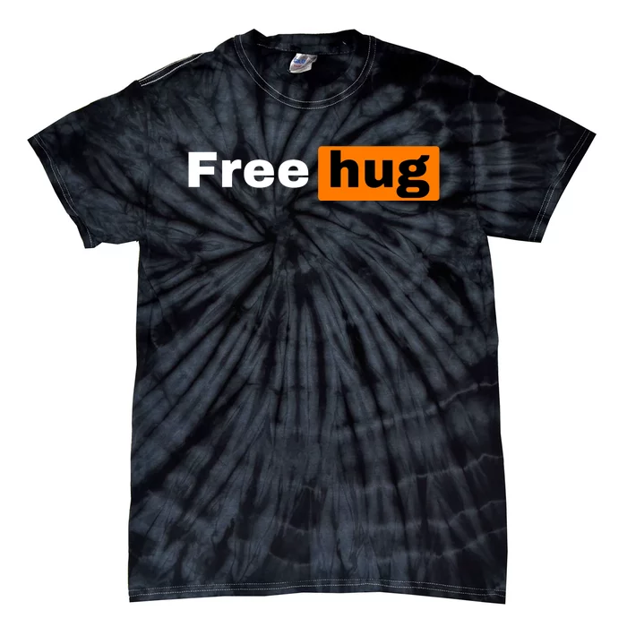 Funny Free Hug Logo Meme Tie-Dye T-Shirt