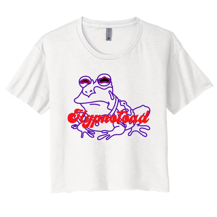 Funny Frog Hypnotoad Women's Crop Top Tee