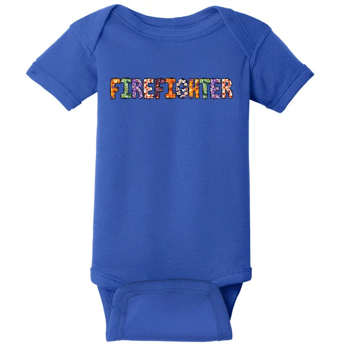 Funny Firefighter Halloween Costumes Matching Gift Baby Bodysuit