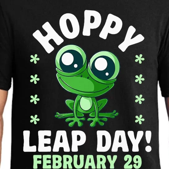 Funny Frog Hoppy Leap Day February 29 Birthday Leap Year Pajama Set