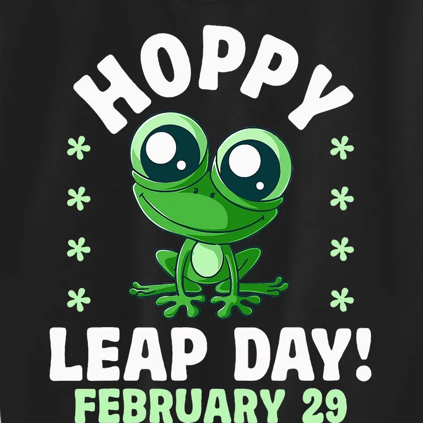 Funny Frog Hoppy Leap Day February 29 Birthday Leap Year Kids Sweatshirt