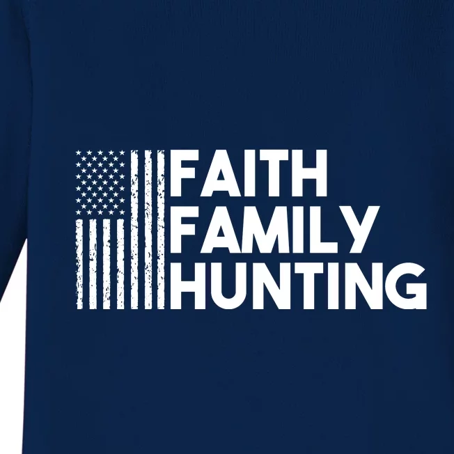 Faith Family Hunting Baby Long Sleeve Bodysuit