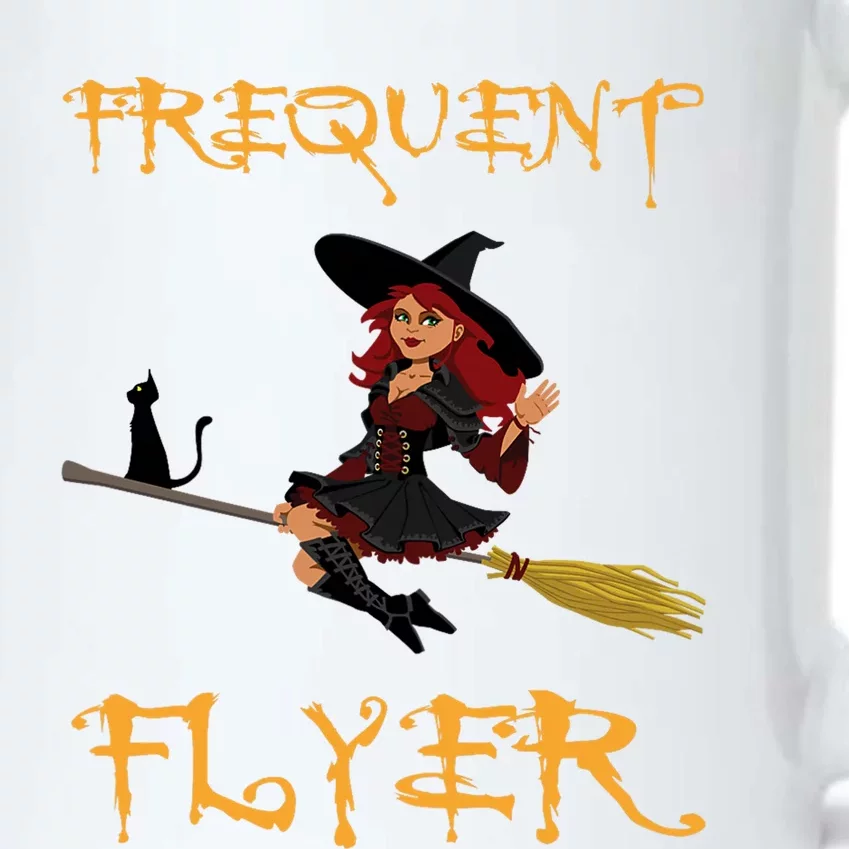 Frequent Flyer Halloween Witch Luxury Nomad World Travel Black Color Changing Mug