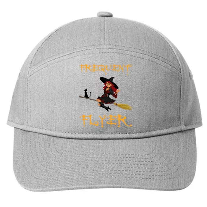 Frequent Flyer Halloween Witch Luxury Nomad World Travel 7-Panel Snapback Hat