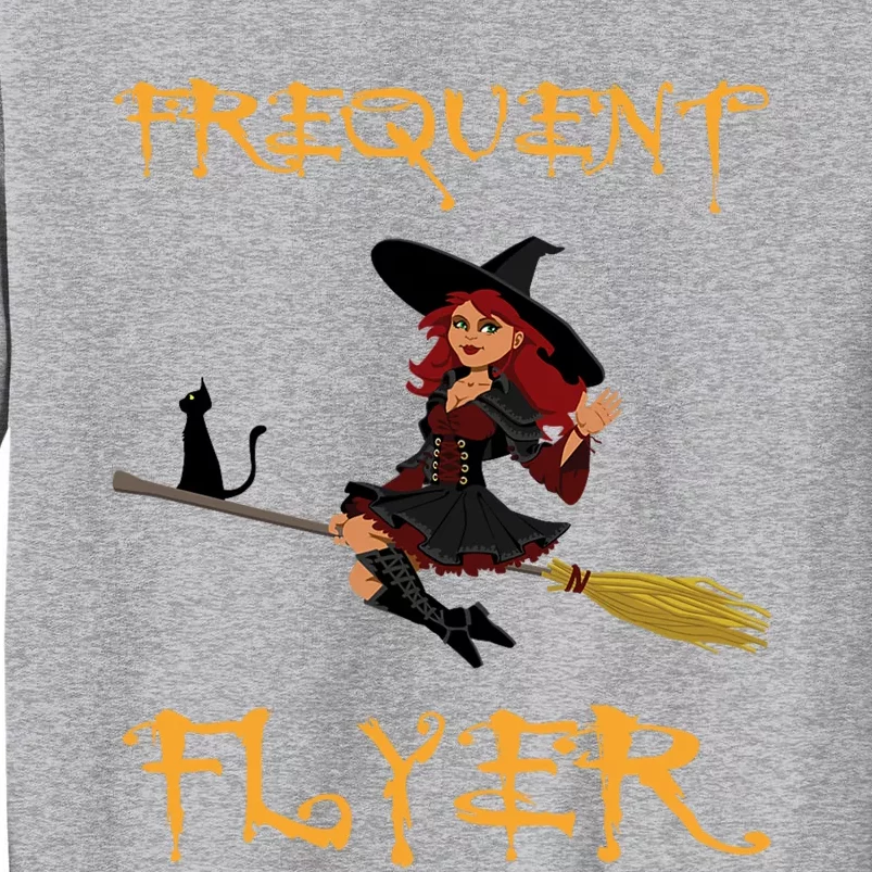 Frequent Flyer Halloween Witch Luxury Nomad World Travel Tall Sweatshirt