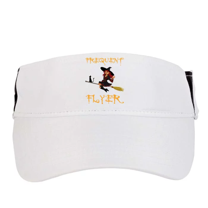 Frequent Flyer Halloween Witch Luxury Nomad World Travel Adult Drive Performance Visor