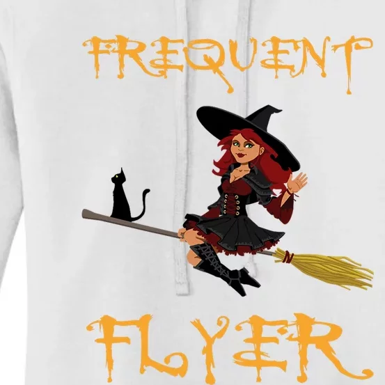 Frequent Flyer Halloween Witch Luxury Nomad World Travel Women's Pullover Hoodie