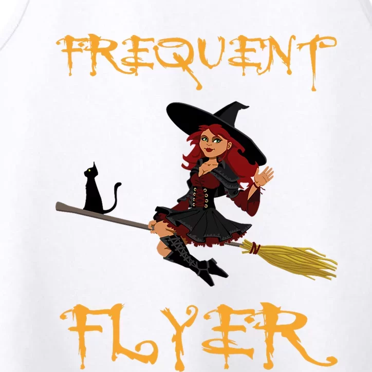 Frequent Flyer Halloween Witch Luxury Nomad World Travel Performance Tank