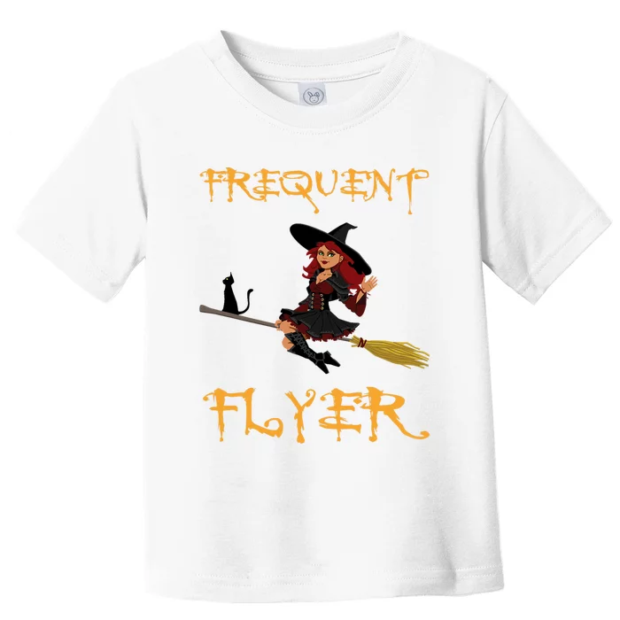 Frequent Flyer Halloween Witch Luxury Nomad World Travel Toddler T-Shirt